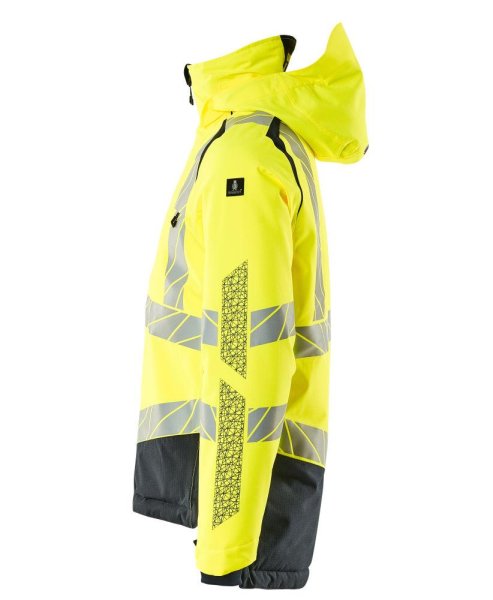 Zoom bild av Vinterjacka, gul/mörk marin