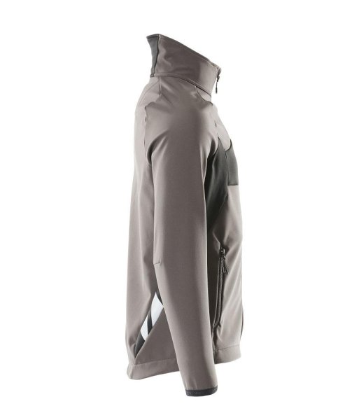 Zoom bild av Softshelljacka, mörk antracite/svart