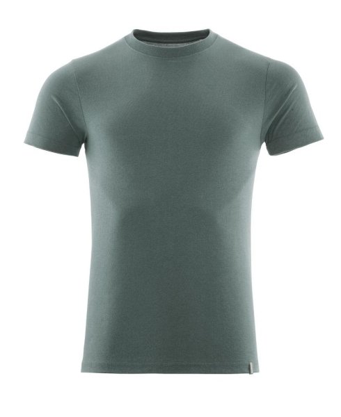 Zoom bild av Kortärmad t-shirt premium, ljus skogsgrön