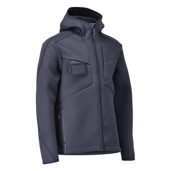 Zoom bild av Softshelljacka med huva Herr | Mörk Marin