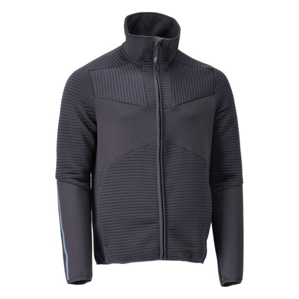 Zoom bild av Fleecetröja med blixtlås | Mörk Marin