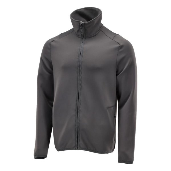 Zoom bild av Fleecetröja med blixtlås Herr | Stengrå