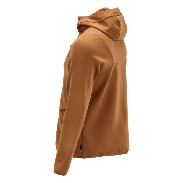 Zoom bild av Fleecetröja med huva, Herr | Nötbrun