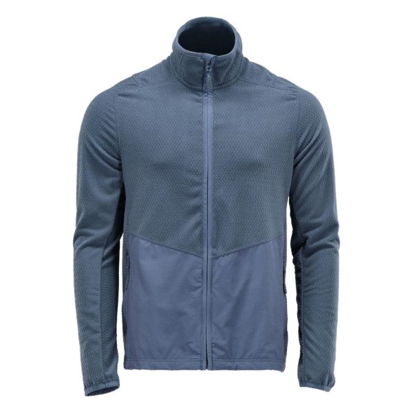 Zoom bild av Mikrofleece tröja med blixtlås Herr | Stenblå