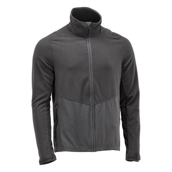 Zoom bild av Mikrofleece tröja med blixtlås Herr | Stengrå