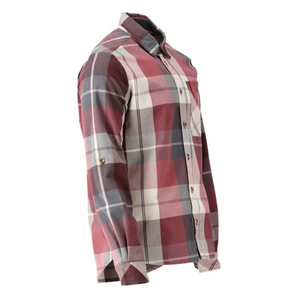 Zoom bild av Rutig Skjorta Herr | Vinröd