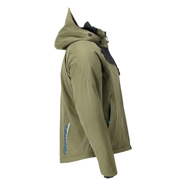 Zoom bild av Vinterjacka, mossgrön/svart