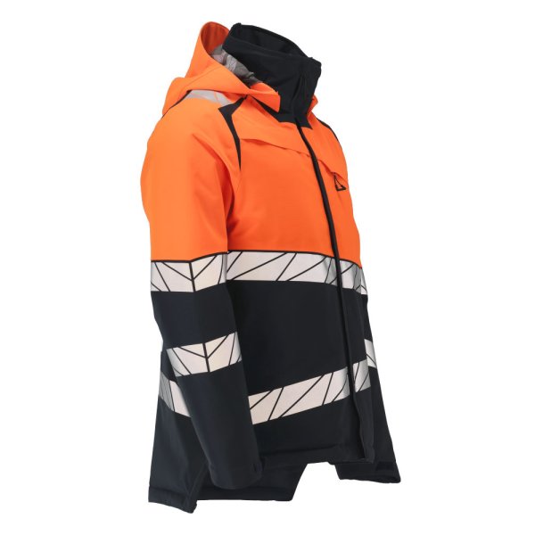 Zoom bild av Vinterjacka, svart/orange