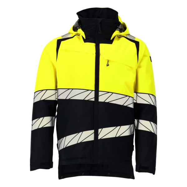Zoom bild av Vinterjacka, svart/gul