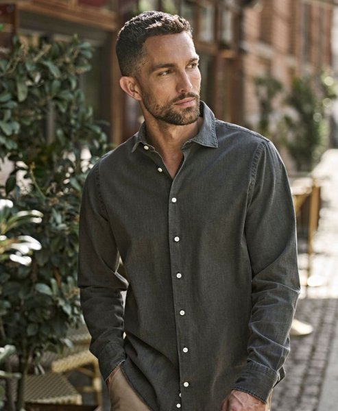 Zoom bild av Denim Shirt Black