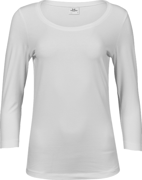 Zoom bild av Women's Stretch 3/4 Sleeve Tee White