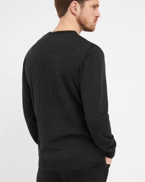 Zoom bild av Milan mens pullover round-neck, charcoale melange
