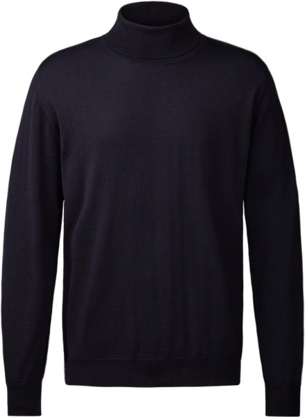 Zoom bild av Milan mens roll neck pullover, dark navy