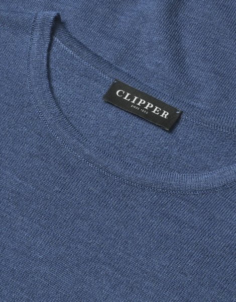 Zoom bild av Copenhagen womens pullover o-neck, dusty blue melange