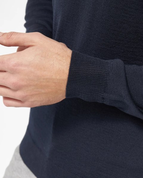 Zoom bild av Copenhagen mens pullover v-neck slimfit, navy