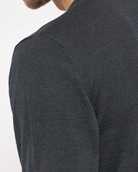 Zoom bild av Copenhagen mens pullover v-neck slimfit, charcole melange