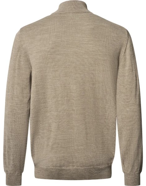Zoom bild av Copenhagen mens pullover zip-neck, sand melange