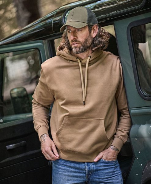 Zoom bild av Heavy Hooded Sweatshirt, unisex Clay