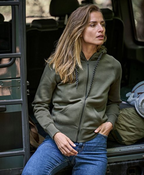 Zoom bild av Women´s Fashion Full Zip Hood Deep Green