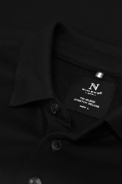 Zoom bild av Tri-blend deluxe polo, black