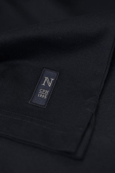 Zoom bild av Tri-blend deluxe polo, dark navy