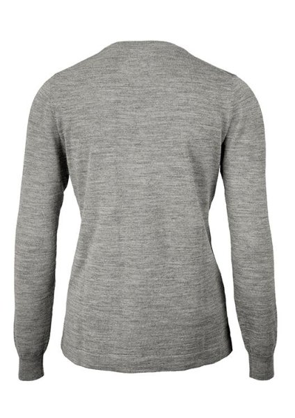 Zoom bild av Woman classy luxury merino blend, grey