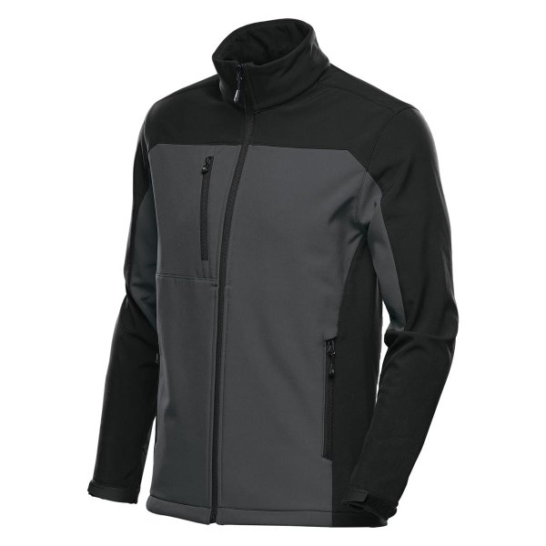 Zoom bild av Men's Cascades Softshell, dolphin/black