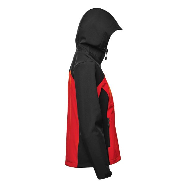 Zoom bild av Women's Cascades Softshell Hoody, red/black