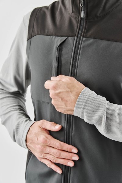Zoom bild av Men's Cascades Softshell Vest, dolphin/black