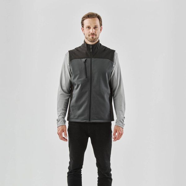 Zoom bild av Men's Cascades Softshell Vest, dolphin/black