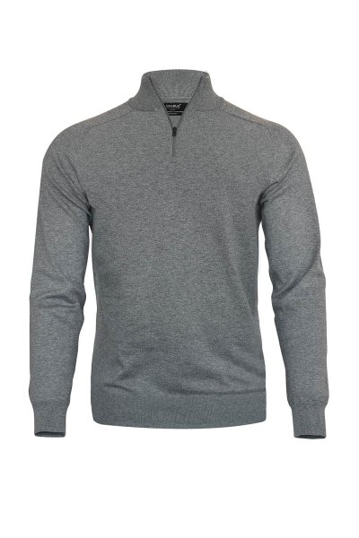 Zoom bild av Elegant 1/4-Zip, grey