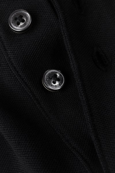 Zoom bild av Deluxe longsleeve polo, black