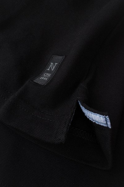 Zoom bild av Deluxe longsleeve polo, black