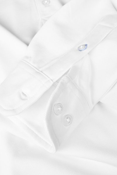 Zoom bild av Deluxe longsleeve polo, white