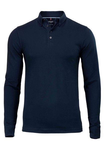 Zoom bild av Deluxe longsleeve polo, navy