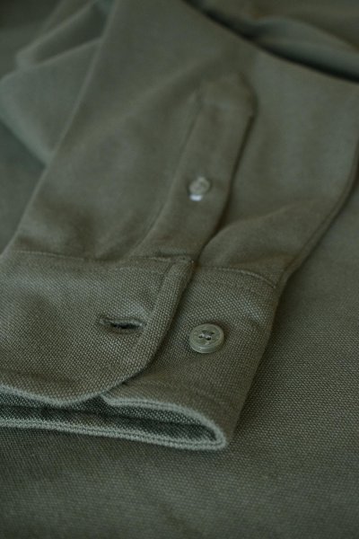 Zoom bild av Deluxe longsleeve polo, olive