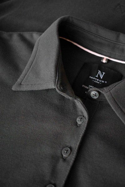 Zoom bild av Woman Deluxe longsleeve polo, dark grey