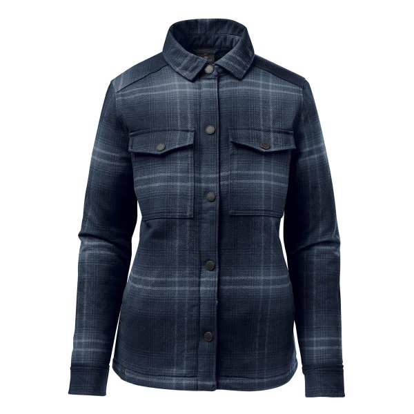 Zoom bild av Women's Highland Sherpa Lined Plaid Jacket, midnight/dusk