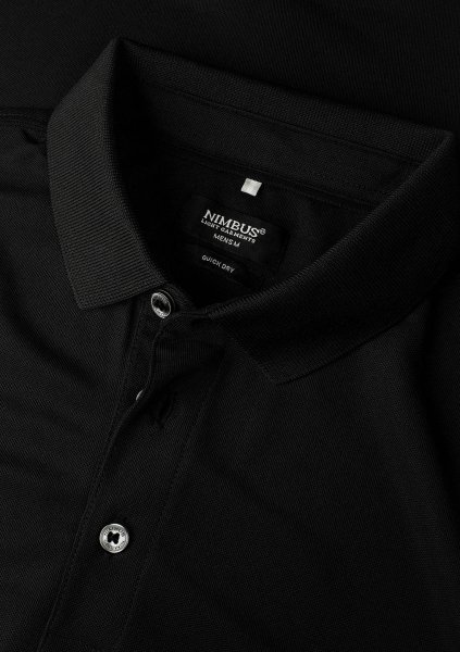 Zoom bild av Quick dry performance polo, black