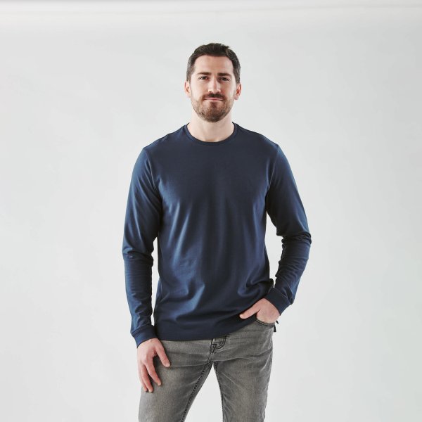 Zoom bild av Men's Montebello Performance Long Sleeve Tee, indigo
