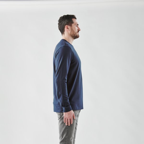 Zoom bild av Men's Montebello Performance Long Sleeve Tee, indigo