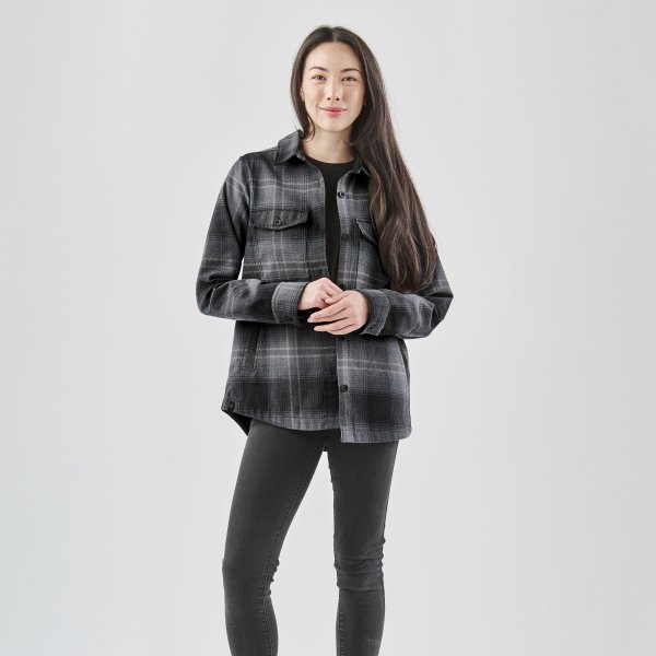 Zoom bild av Women's Highland Shacket, carbon/black