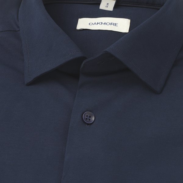 Zoom bild av Navy super stretch shirt, comfort fit