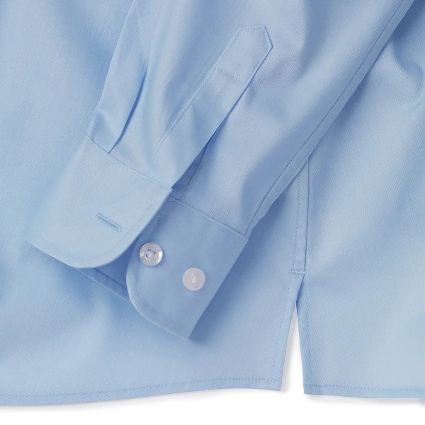 Zoom bild av Light blue female stretch twill shirt, slimfit