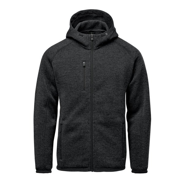 Zoom bild av Men's Avalante Full Zip Fleece Hoody, black heather