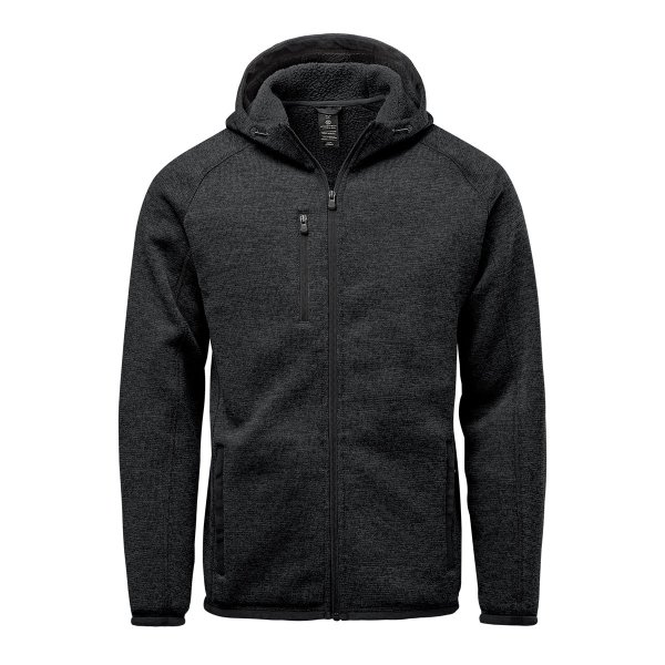 Zoom bild av Men's Avalante Full Zip Fleece Hoody, black heather
