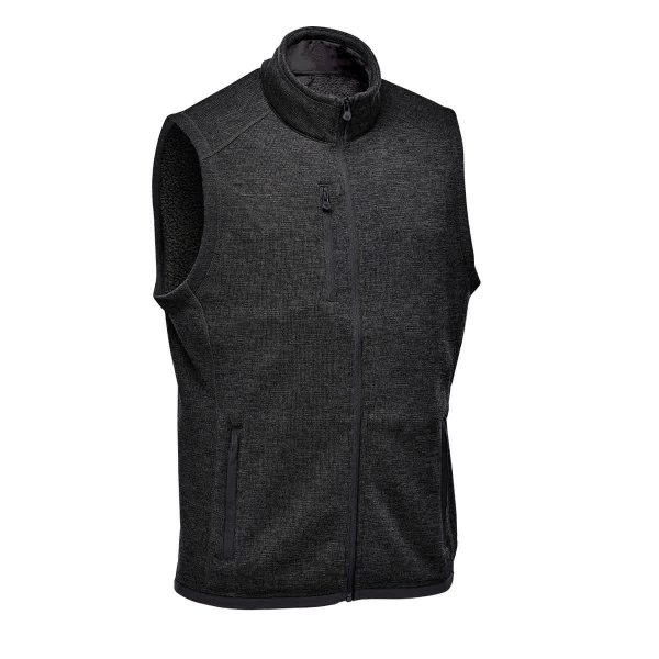 Zoom bild av Men's Avalante Full Zip Fleece Vest, black heather