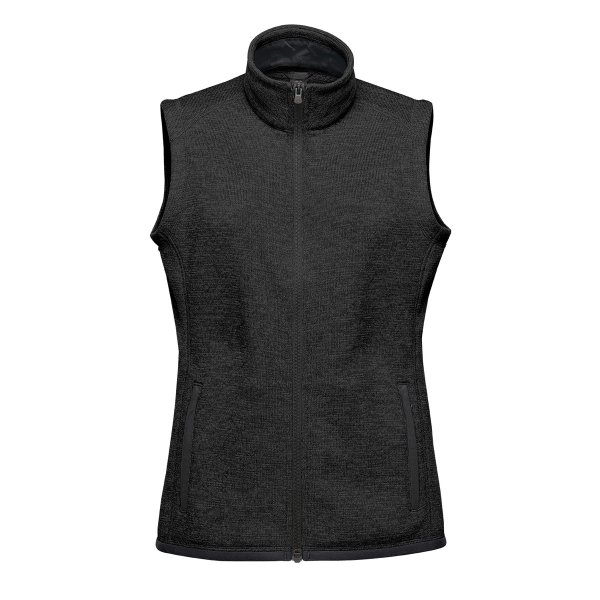 Zoom bild av Women's Avalante Full Zip Fleece Vest, black heather