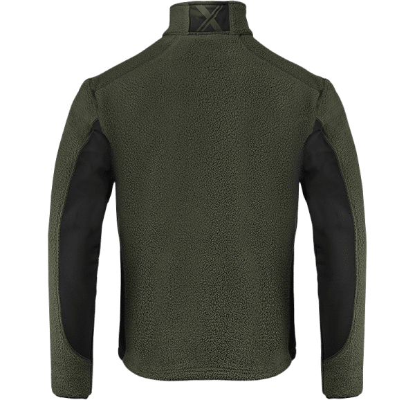 Zoom bild av Pile fleece jacket, green/black