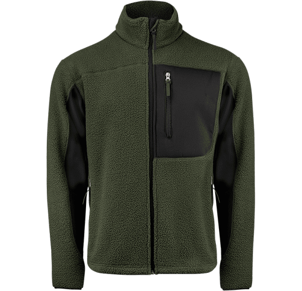 Zoom bild av Pile fleece jacket, green/black
